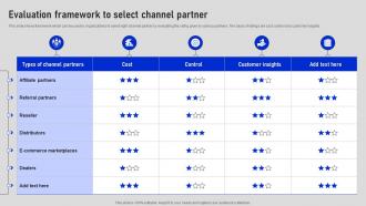Evaluation Framework To Select Channel Partner Collaborative Sales Plan To Increase Strategy SS V