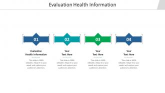 Evaluation health information ppt powerpoint presentation file clipart images cpb