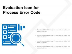 Evaluation Icon For Process Error Code