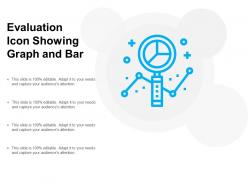 Evaluation icon showing graph and bar