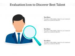 Evaluation icon to discover best talent