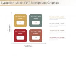 Evaluation Matrix Ppt Background Graphics