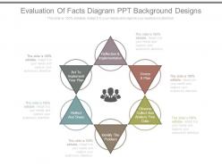 Evaluation of facts diagram ppt background designs