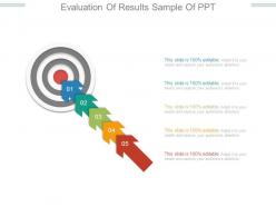 Evaluation Of Results Sample Of Ppt