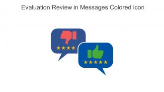 Evaluation Review In Messages Colored Icon In Powerpoint Pptx Png And Editable Eps Format
