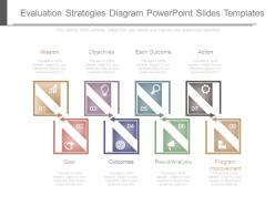 Evaluation strategies diagram powerpoint slides templates