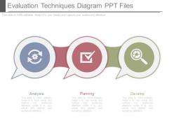 Evaluation Techniques Diagram Ppt Files