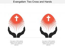 Evangelism two cross and hands