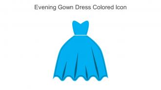 Evening Gown Dress Colored Icon In Powerpoint Pptx Png And Editable Eps Format