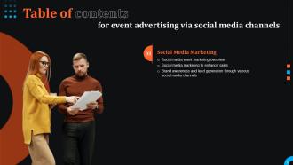 Event Advertising Via Social Media Channels Powerpoint Presentation Slides MKT CD V Appealing Customizable