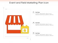 Event and field marketing plan icon