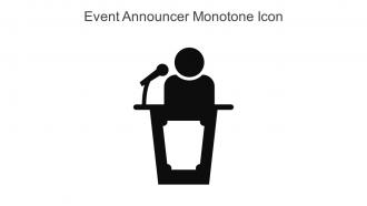 Event Announcer Monotone Icon In Powerpoint Pptx Png And Editable Eps Format