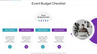 Event Budget Checklist In Powerpoint And Google Slides Cpb