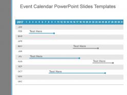 Event calendar powerpoint slides templates