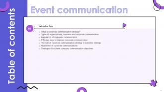 Event Communication Powerpoint Presentation Slides Strategy CD Designed Ideas