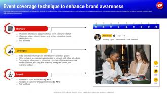 Event Coverage Technique To Enhance Brand Awareness Social Media Influencer Strategy SS V