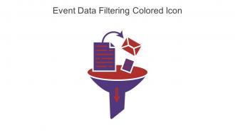 Event Data Filtering Colored Icon In Powerpoint Pptx Png And Editable Eps Format