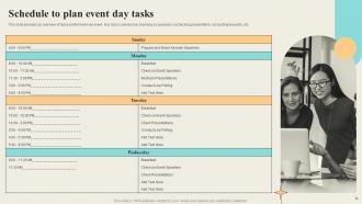 Event Day Tasks Powerpoint PPT Template Bundles DK MD