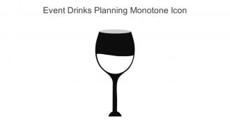 Event Drinks Planning Monotone Icon In Powerpoint Pptx Png And Editable Eps Format