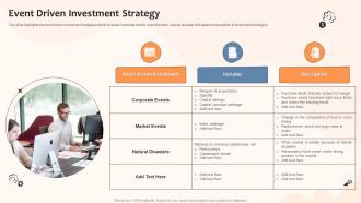 Event Driven Investment Strategy Risk And Returns Investment Strategies