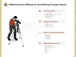 Event Filming Coverage Proposal Powerpoint Presentation Slides