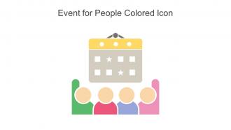 Event For People Colored Icon In Powerpoint Pptx Png And Editable Eps Format
