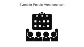 Event For People Monotone Icon In Powerpoint Pptx Png And Editable Eps Format