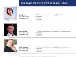 Event host proposal powerpoint presentation slides
