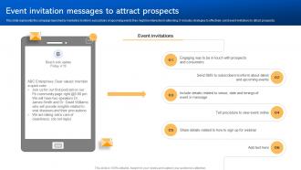 Event Invitation Messages To Attract Prospects Short Code Message Marketing Strategies MKT SS V