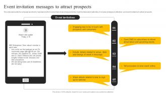 Event Invitation Messages To Attract Prospects Sms Marketing Services For Boosting MKT SS V