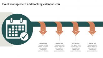 Event Management And Booking Calendar Icon