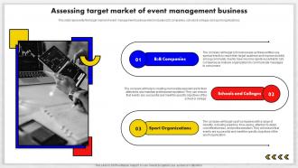 Event Management Business Plan Assessing Target Market Of Event Management Business BP SS