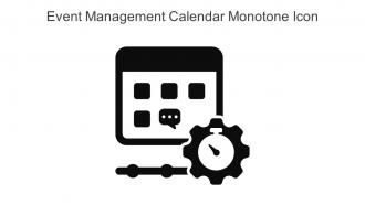 Event Management Calendar Monotone Icon In Powerpoint Pptx Png And Editable Eps Format