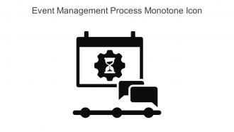 Event Management Process Monotone Icon In Powerpoint Pptx Png And Editable Eps Format