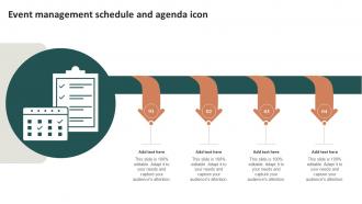 Event Management Schedule And Agenda Icon