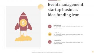 Event Management Startup Business Idea Funding Icon