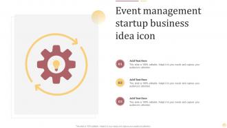 Event Management Startup Business Idea Icon
