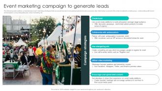 Event Marketing Campaign To Generate Business Growth Plan To Increase Strategy SS V