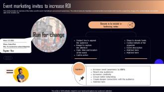 Event Marketing Invites To Increase Roi NPO Marketing And Communication MKT SS V
