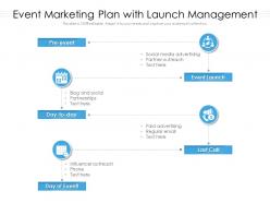 Event Marketing Plan With Launch Management