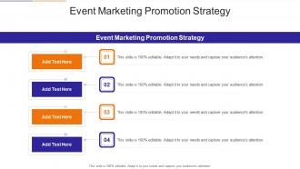 Event Marketing Promotion Strategy In Powerpoint And Google Slides Cpb