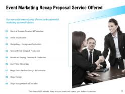 Event marketing recap proposal template powerpoint presentation slides