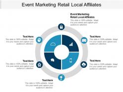 Event marketing retail local affiliates ppt powerpoint presentation slides infographics cpb