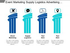 Event marketing supply logistics advertising marketing competitors analysis cpb