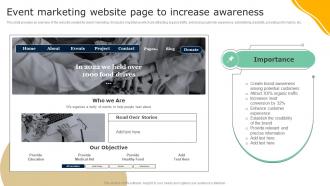 Event Marketing Website Page To Increase Guide To Effective Nonprofit Marketing MKT SS V