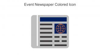 Event Newspaper Colored Icon In Powerpoint Pptx Png And Editable Eps Format
