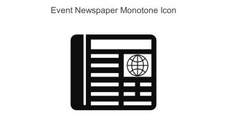 Event Newspaper Monotone Icon In Powerpoint Pptx Png And Editable Eps Format