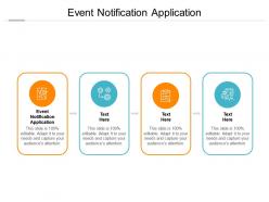 Event notification application ppt powerpoint presentation outline guide cpb