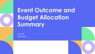 Event Outcome And Budget Allocation Summary PPT Graphics AT Event Outcome And Budget Allocation Summary PPT Graphics AT
