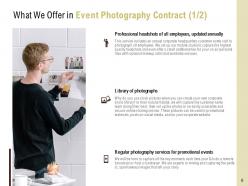 Event Photography Contract Template Powerpoint Presentation Slides